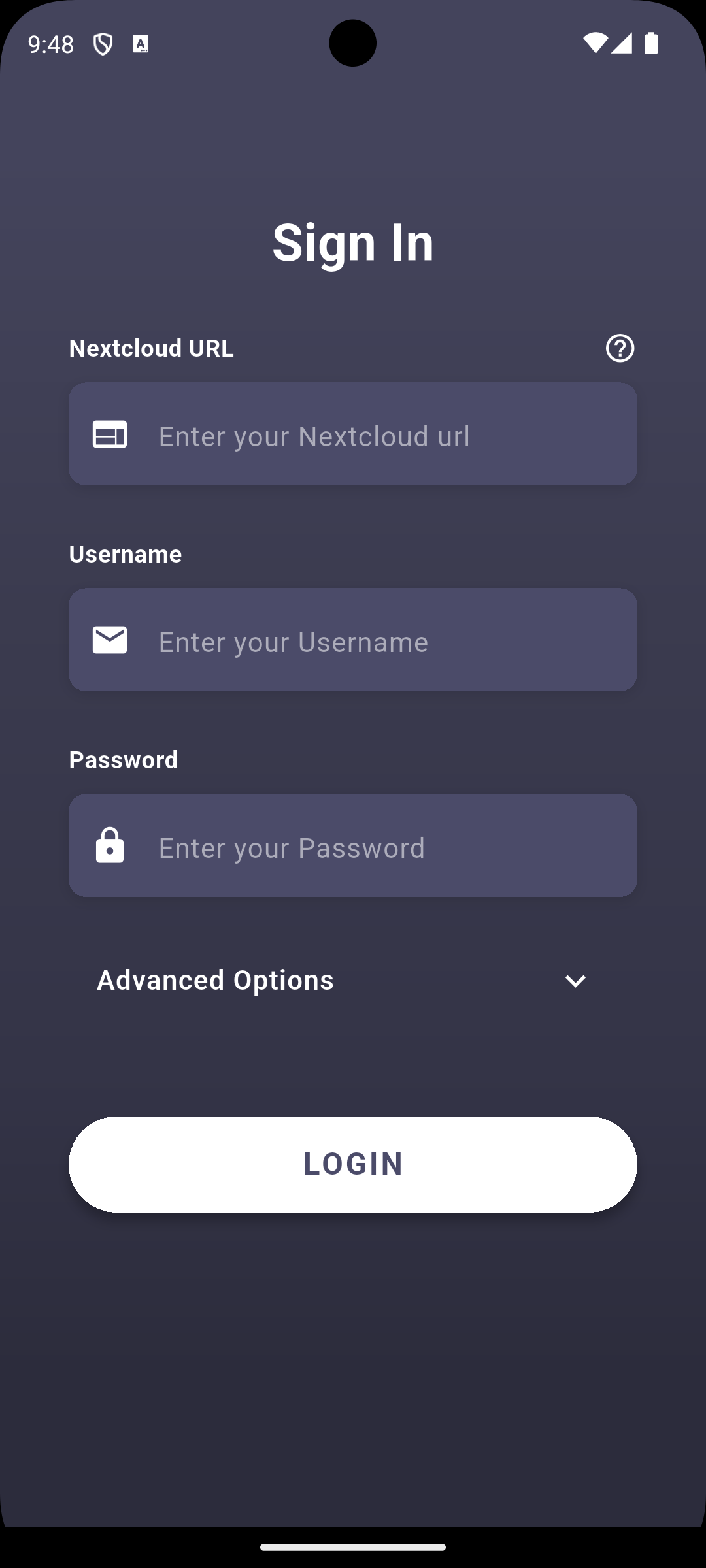 Nextcloud Login - Verbinden Sie sich mit Ihrem Server